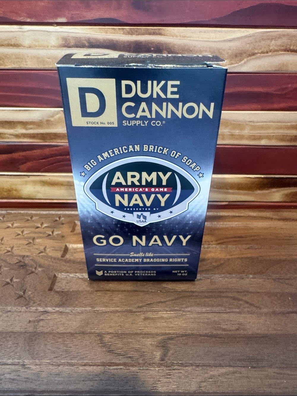 Duke Cannon Go Navy Army Big American Brick of Soap - Blue